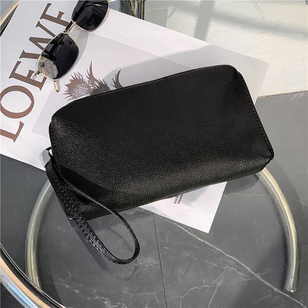 

2021 small soft handbag mobile leather fashion business men's new long simple clutch cowhide retro phone bag mbsqe