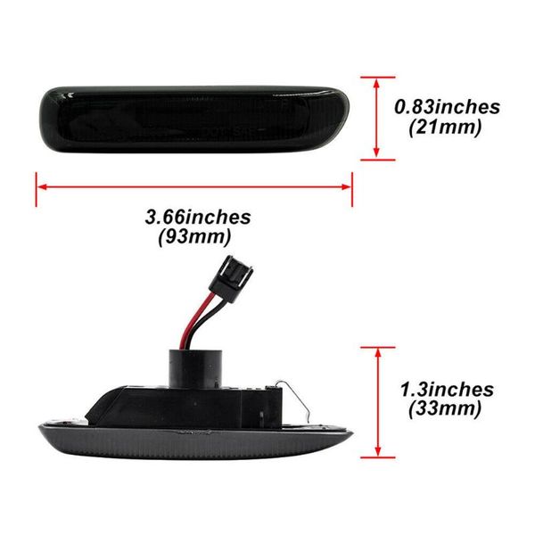 

1999-03 led fender turn signal light for e46 3-series brand emergency lights