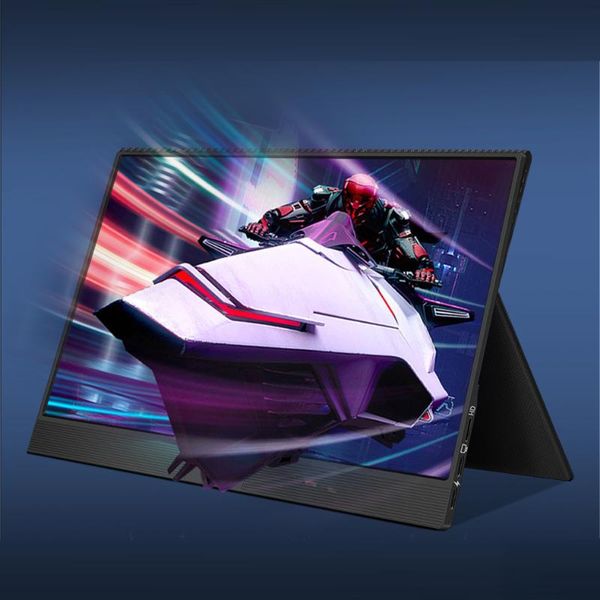 

super thin 17.3 inch ips screen full high-definition 1080p portable gaming monitor 144hz with speakers option monitors