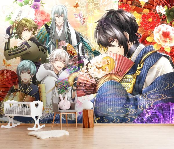 

wallpapers [self-adhesive] 3d laughing teenager 0289 japan anime wall paper mural print decal murals