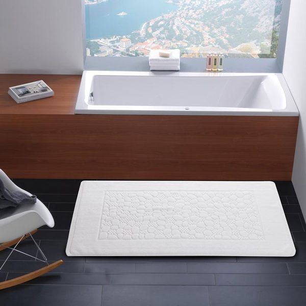 

carpets pure cotton bath mat bathroom bedroom non-slip mats rug shower carpet for kitchen 50x80cm