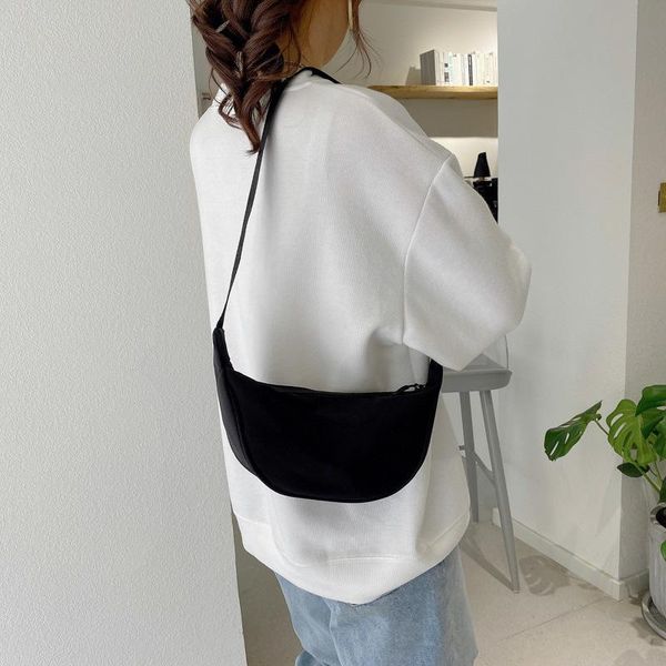 

fashion nylon shoulder bag semicircle casual dumpling under the arm evening bags