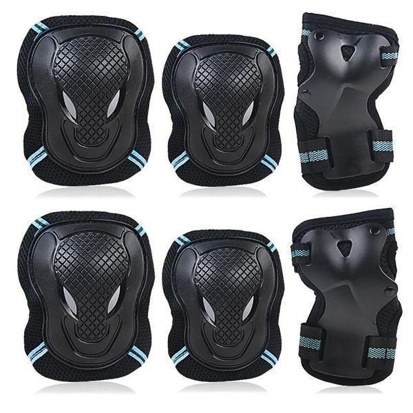 

sets/sets of bicycle roller skating protection equipment, elbow and knee pads to support outdoor sports for adults childre &, Black;gray