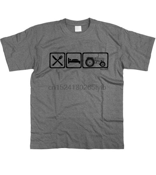 

men's t-shirts mens eat sleep massey ferguson mf 135 classic tractor t-shirt s - 5xl, White;black