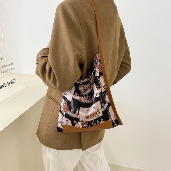 

evening bags classic women printing shoulder bag western style elegant ladies underarm vintage large capacity travel