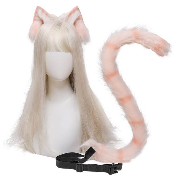 

other event & party supplies plush cat ears realistic lolita headband wolf ear tail set cosplay accessories hand-made simulation animal hall