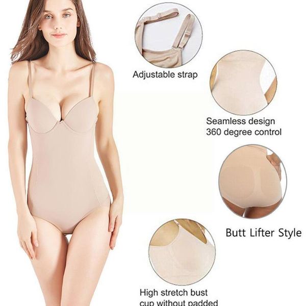 

women's shapers conjoined body corsets bodywear postpartum belt breast support belly bra corset waist adjustable t3e6, Black;white