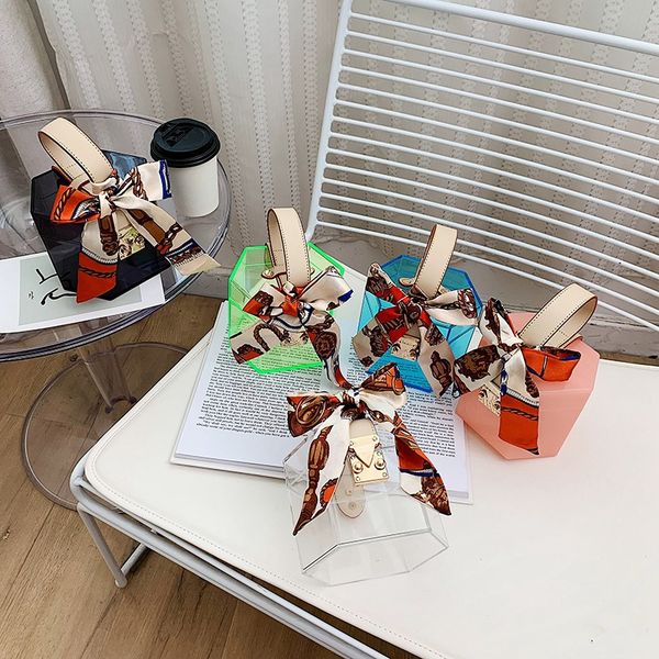 

acrylic red fresh transparent jelly box bag summer 2021 small portable tide candy color net girl dinner lfkmw