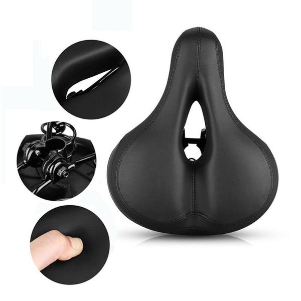 

bike saddles soft bicycle cushion comfortable hollow saddle seat mountain riding equipment parts