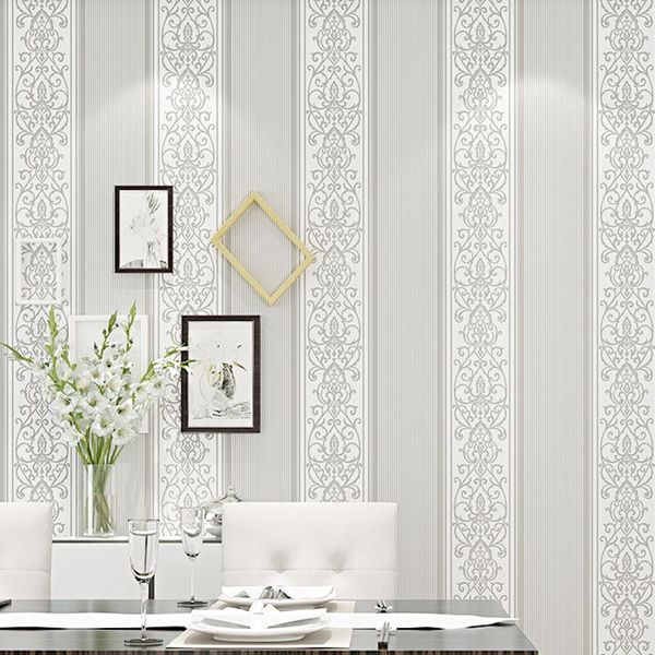 

wallpapers thick stripe wallpaper backdrop living room bedroom decor european 3d striped home decoration gm023