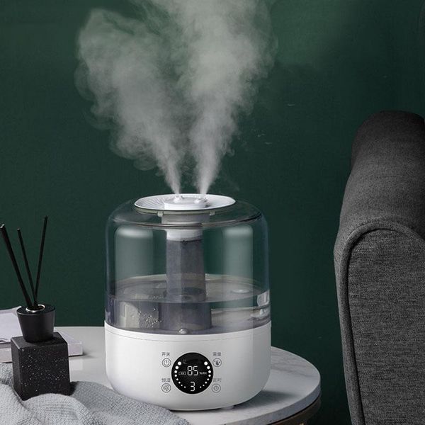 

home double sprays smart air humidifier remote control mister office essential oil aroma diffuser timing mist adjustable humidifiers