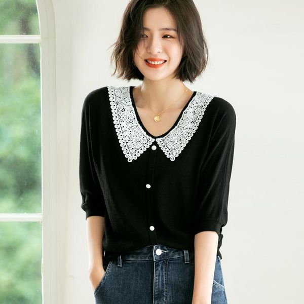 

korean style women sweaters pullovers knit jumpers jersey sweet harajuka elegant lady casual female ins fashion clothes women's, White;black