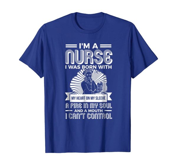 

nurse born with a heart t-shirt funny gift for nurses rn tee, White;black