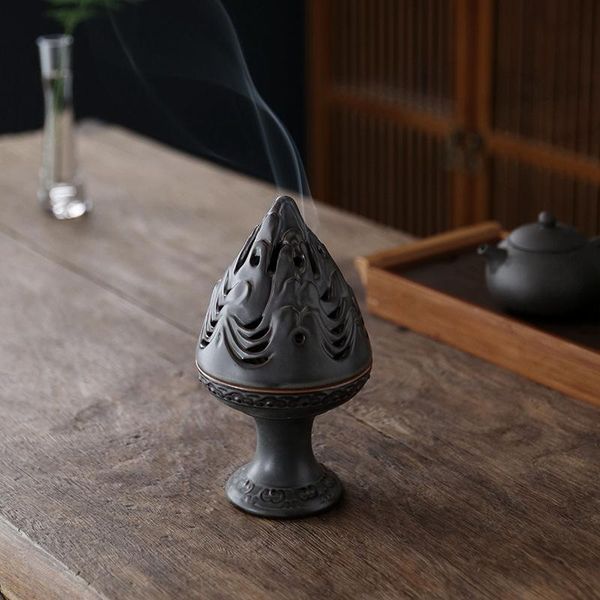 

ceramic plate incense burner interior decoration creative hand antique tea ceremony space deskpurifie fragrance lamps