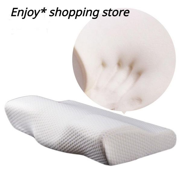 

pillow 50x30cm memory foam bed use butterfly shape slow rebound cushion with cervical neck support