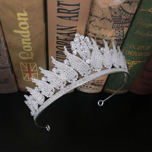 

other forseven shining crystal princess pageant diadem tiaras and crowns headbands for women bride noiva bridal wedding hair ornaments, Golden;white