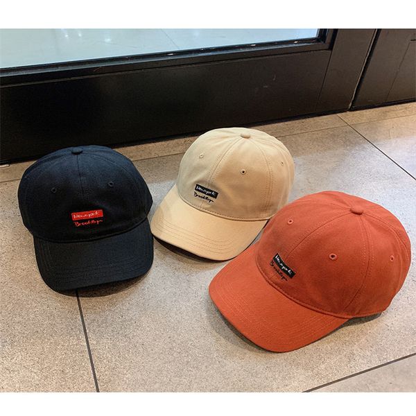 

alphabet peaked cap japanese-style and internet-famous soft baseball trendy korean style casual sun-proof sun hat for women, Blue;gray