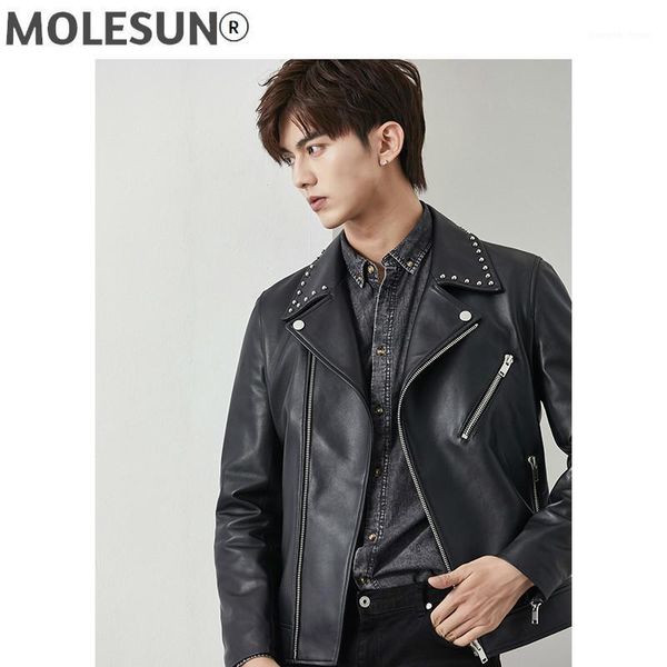 

men's leather & faux akoosun men clothing 2021 autumn genuine jacket clothes sheepskin coat male motorcycle man jackets chaqueta lxr551, Black