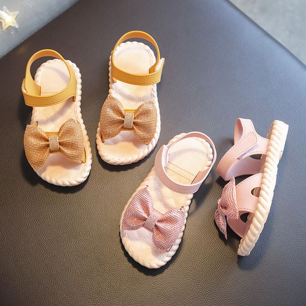 

sequins kids shoes fashion sweet princess children sandals for girls toddler baby soft breathable bow shoes beach sandals, Black;red