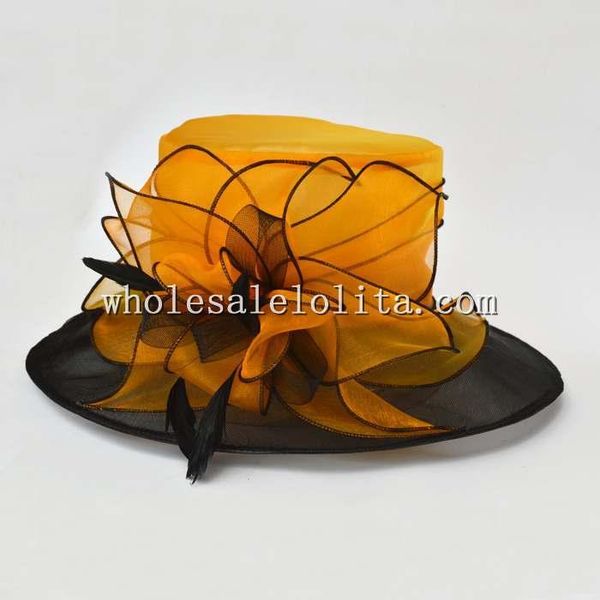 

stingy brim hats british two tones crystal big hat, Blue;gray