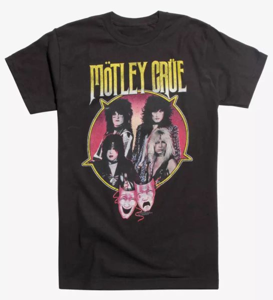 

Motley Crue THEATER OF PAIN T-Shirt THE DIRT NEW Licensed & Official, White;black