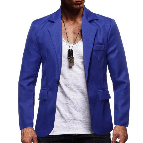 

men's suits & blazers style large size suit, solid color single row one button casual suit, White;black