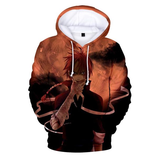 

men's hoodies & sweatshirts gintama anime fashion hip hop harajuku streetwear pullover men women 3d oversized, Black