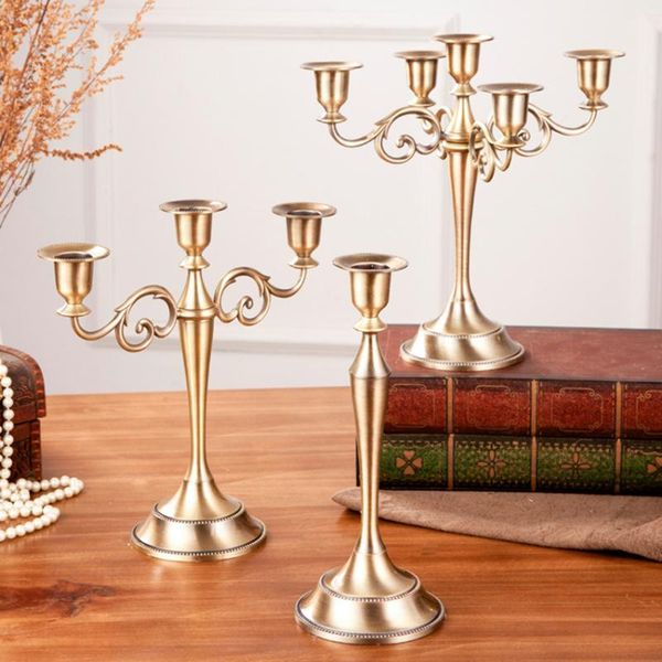 

3-light 5-light centerpiece zinc alloy metal silver crystal candelabra candlestick candle holder wedding candelabras holders