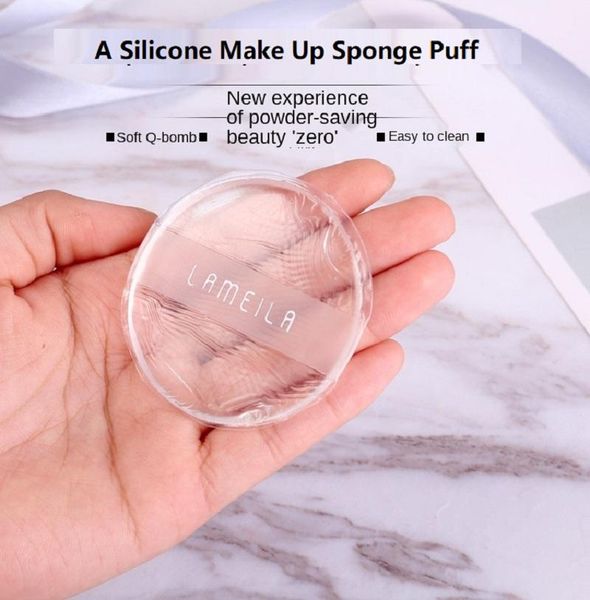 

sponges, applicators & cotton transparent jelly silicone sponge make-up puff clean without powder hand-inserted air cushion bb cream face be