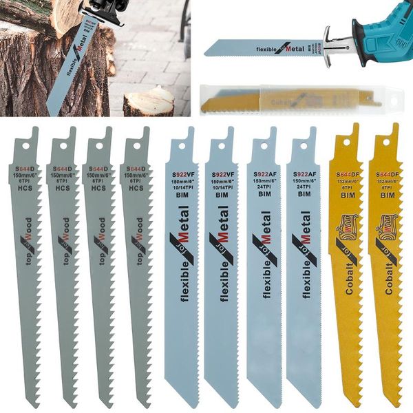 

hand tools 10pcs reciprocating saw blades saber handsaw multi blade for cutting wood metal cuting dics power accessories