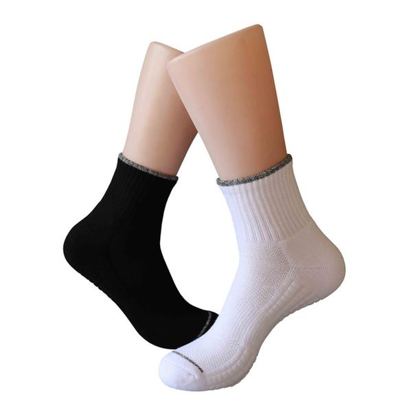 

socks large men's towel bottomed outdoor medium length terry running, Black
