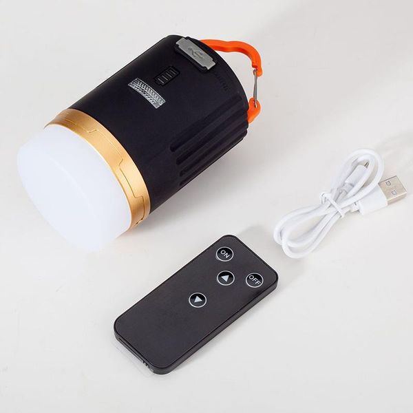 

portable lanterns remote control led camping light brightness adjustable built in 4800mah battery usb rechargeable lantern