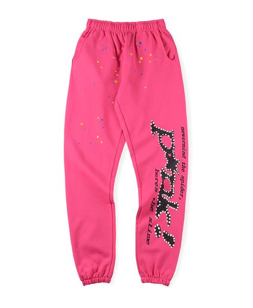 

2022 sweatpants joggers men's tech fleece pants foaming printing drawstring elastic men women trousers pink pant, Black