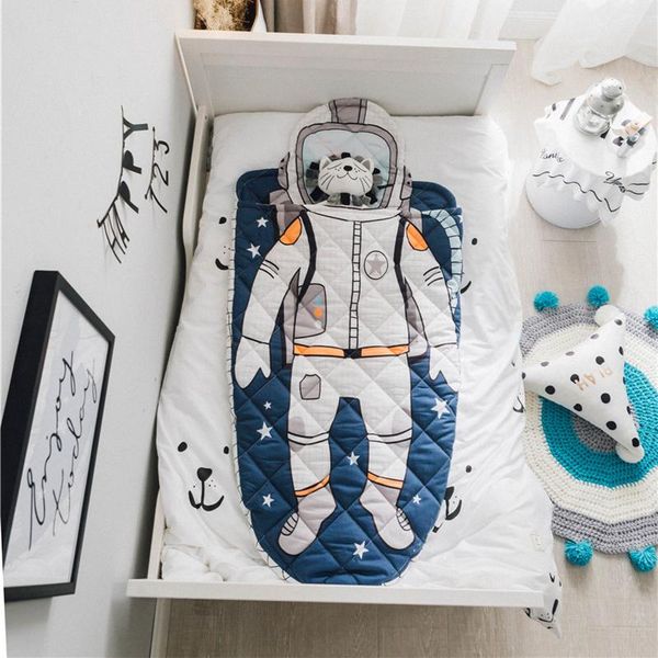 

home bed baby sleeping bag 100% pure cotton boy girl shaped fleabag cartoon mothercare kid body cover 70*150cm 0-8 year old comforters & set