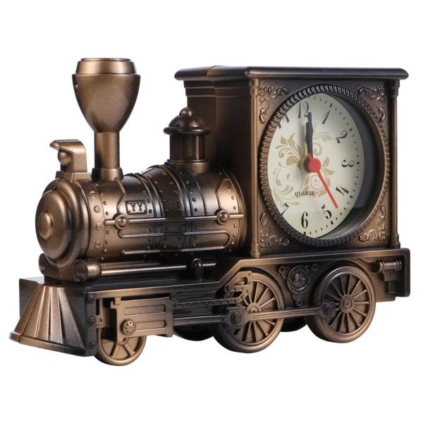 

desk & table clocks classical vintage train alarm clock luxury retro style novelty unique decoration for home