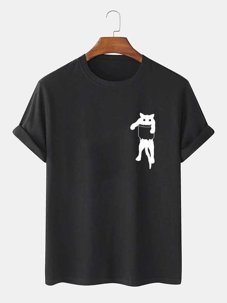 

summer 15 2021 color men's printed large t-shirt youth fashion leisure t-shirt, White;black