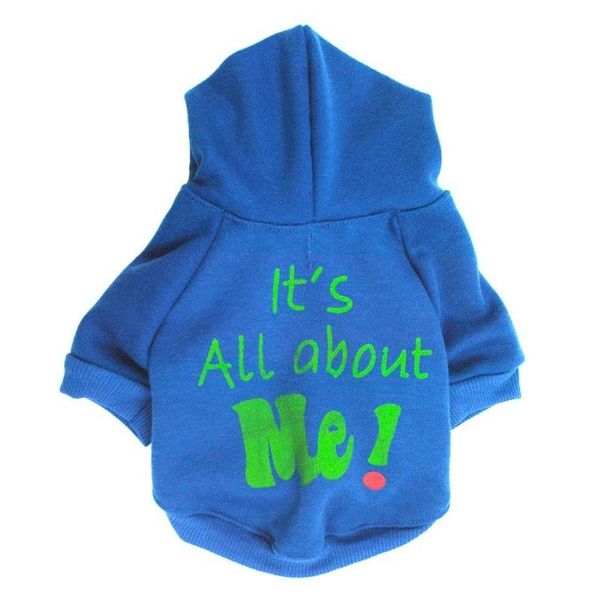 

dog apparel pet supplies clothes cat costume fleece fabric hooded warm sweater for autumn winter letter printing design hoodie