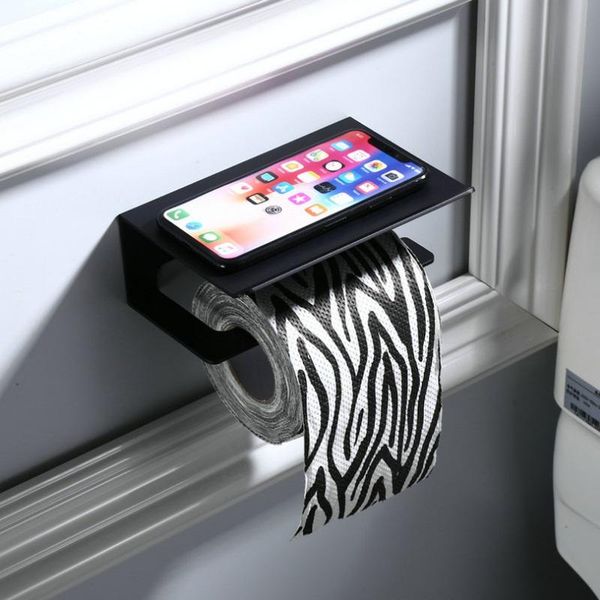 

toilet paper holders holder sanitary roll towel multi-function mobile phone bathroom shelves