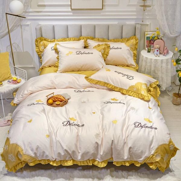 

bedding sets home-2021-luxury egyptian cotton sheets and quilts with pillowcases