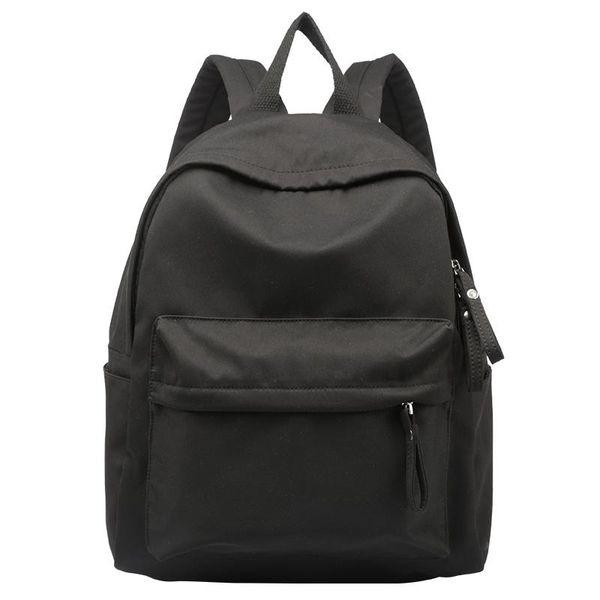 

backpack fashion solid canvas for teenagers women casual large capacity school bag simple college wind travel mochila