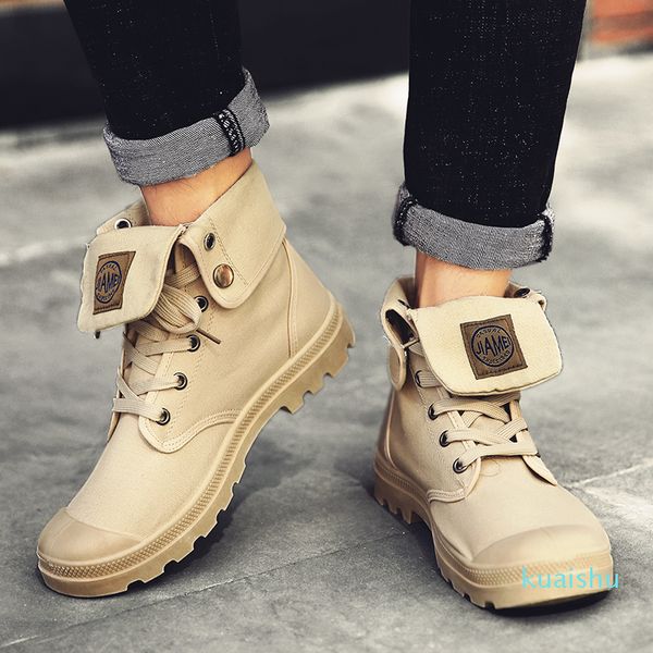 

men military boots men work safety shoes zapatos de mujer boot zapatos ankle lace-up combat boots size 45 201126, Black;brown