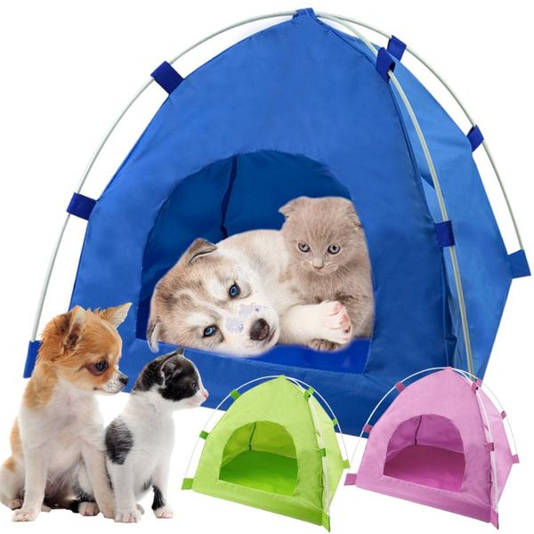 

kennels & pens foldable dog tent for house outdoor indoor pet puppy chihuahua cat small kennel bed