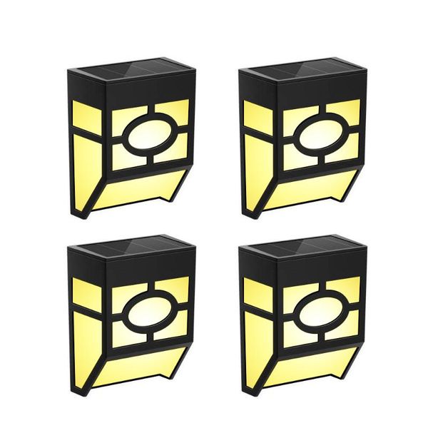 

wall lamp 4pcs led solar light outdoor powered sunlight waterproof for garden decoration