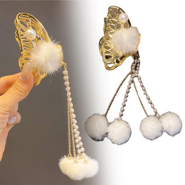 

hair clips & barrettes claw beautiful strong hold bow styling accessories for women girls pr sale, Golden;silver