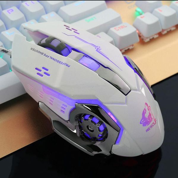 

eastvita 6 buttons with scroll wheel ergonomic pro wired led light 4000dpi optical usb gamer gaming mouse r20 mice