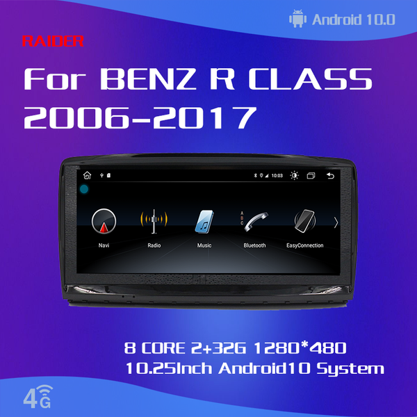

player raider android10.0 system 10.25 inch touch screen head unit for - r-class w251 2006-2021 navigation 8 core 2+32g car dvd