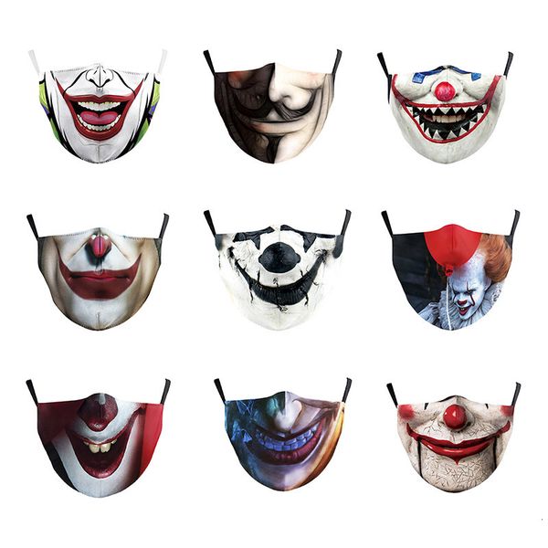 

christmas clown mask film cartoon 3d printing protective for boys and girls