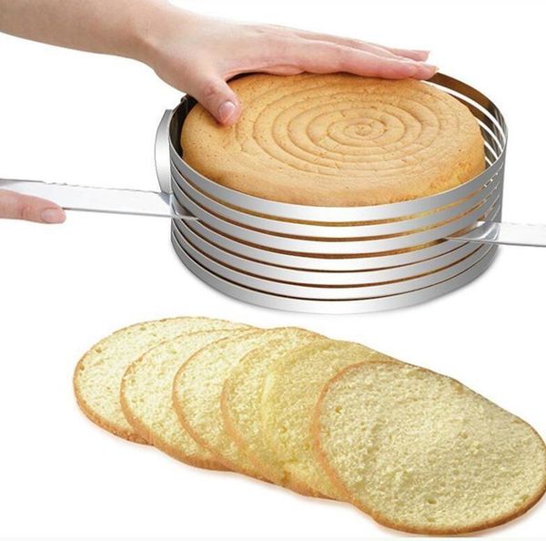 

baking & pastry tools diy adjustable cake cutter slicer mold round shape bread cutting fixator layer kitchen cooking accessories