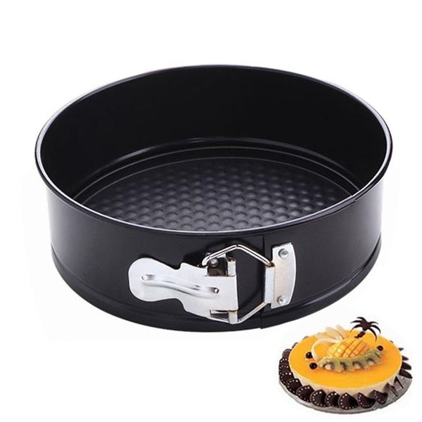

cake tools stainless steel round baking pan with buckle non-stick household diy decorating bakeware tool kitchen accessories