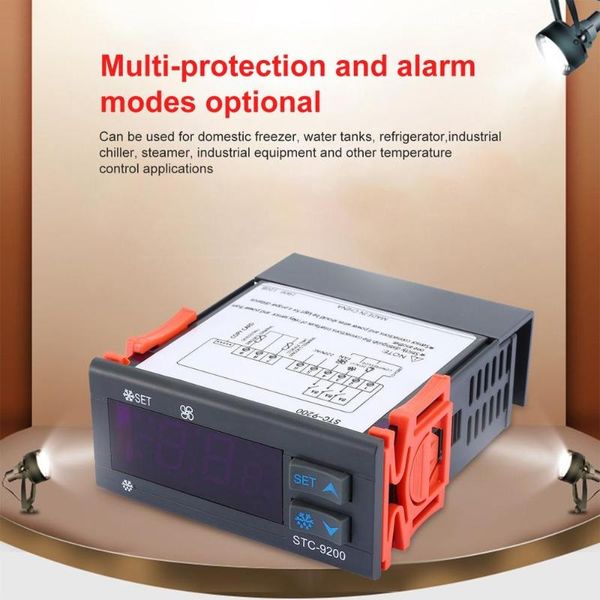 

smart home control digital temperature controller thermostat thermoregulator incubator relay led with refrigeration defrost fan alarm functi